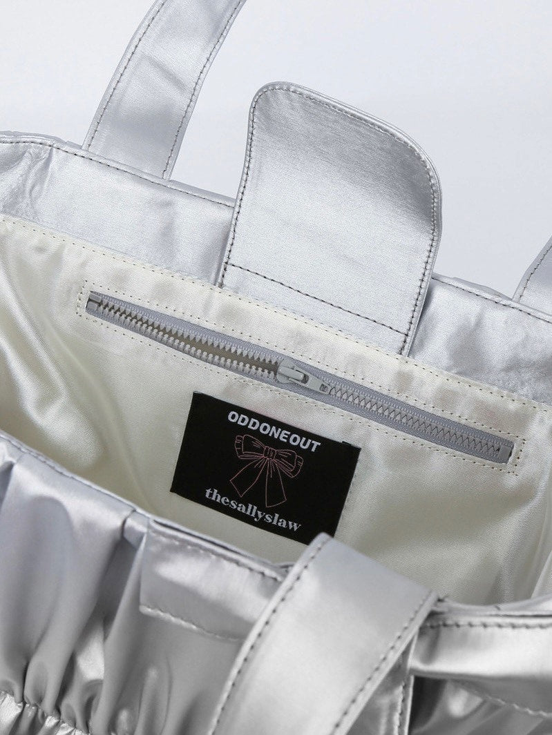 【ODDONEOUT】[ODDONEOUTXthesallyslaw] SHIRRING BAG / 【オッドワンアウト】シャーリングリボンハンドバッグ