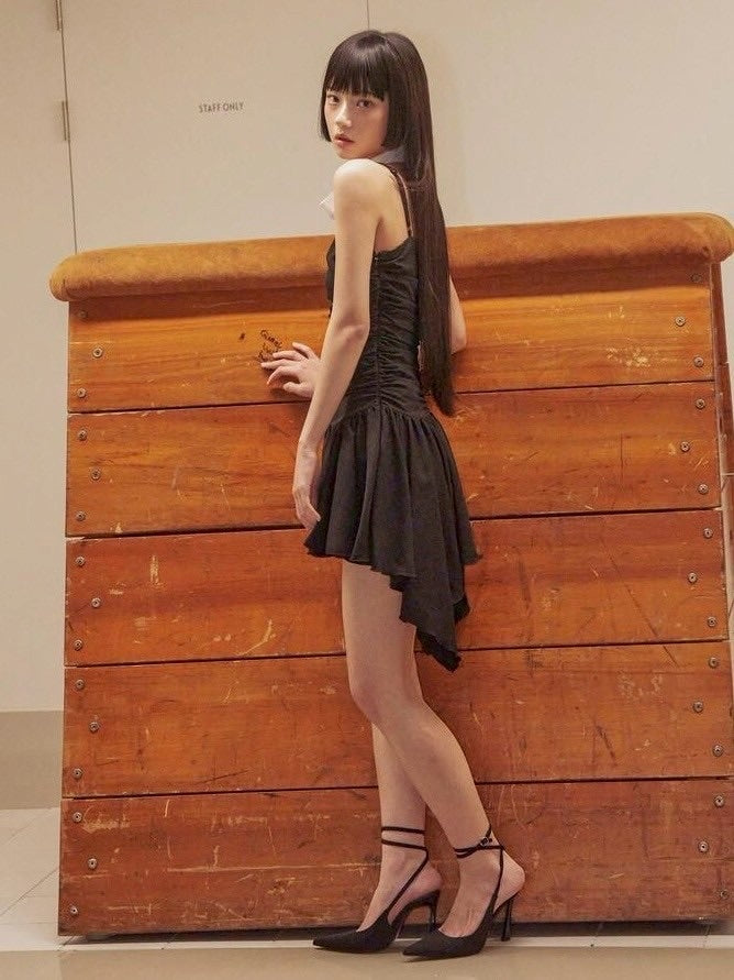 【ODDONEOUT】Shirring onepiece / 【オッドワンアウト】シャーリングキャミソールワンピース