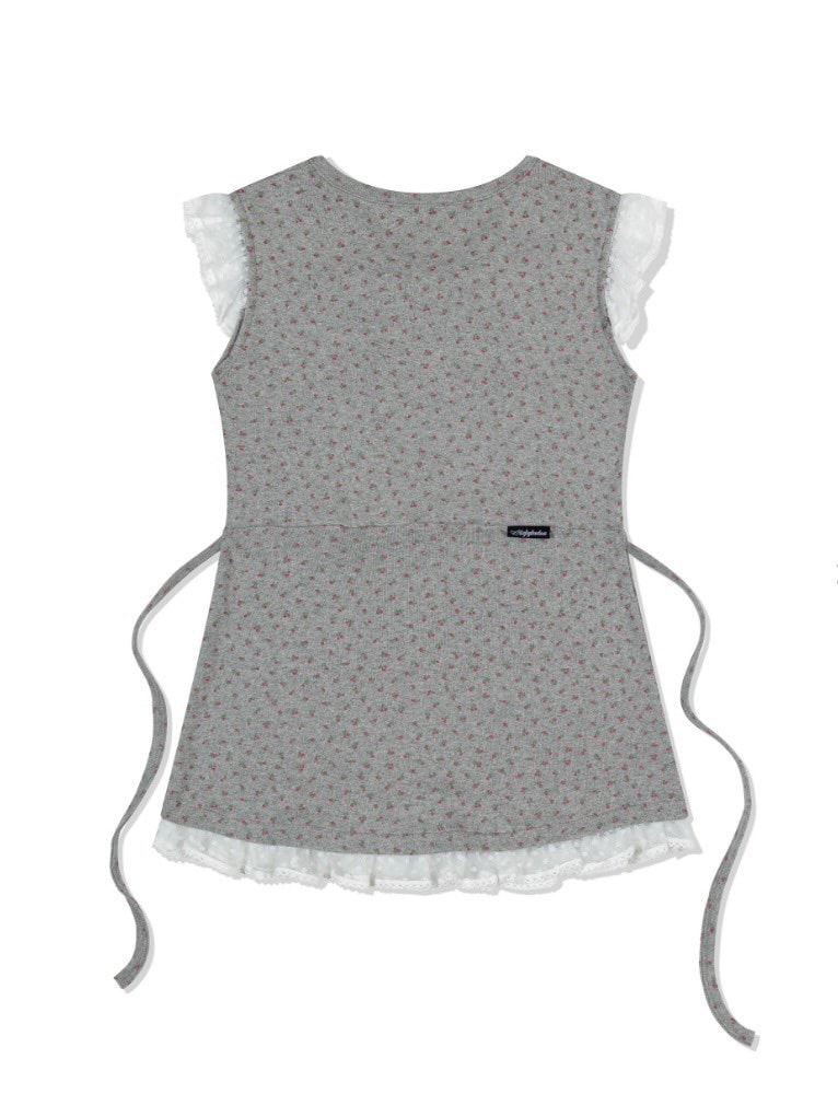 【Uglyshadow】FLOWER LACE SLEEVELESS