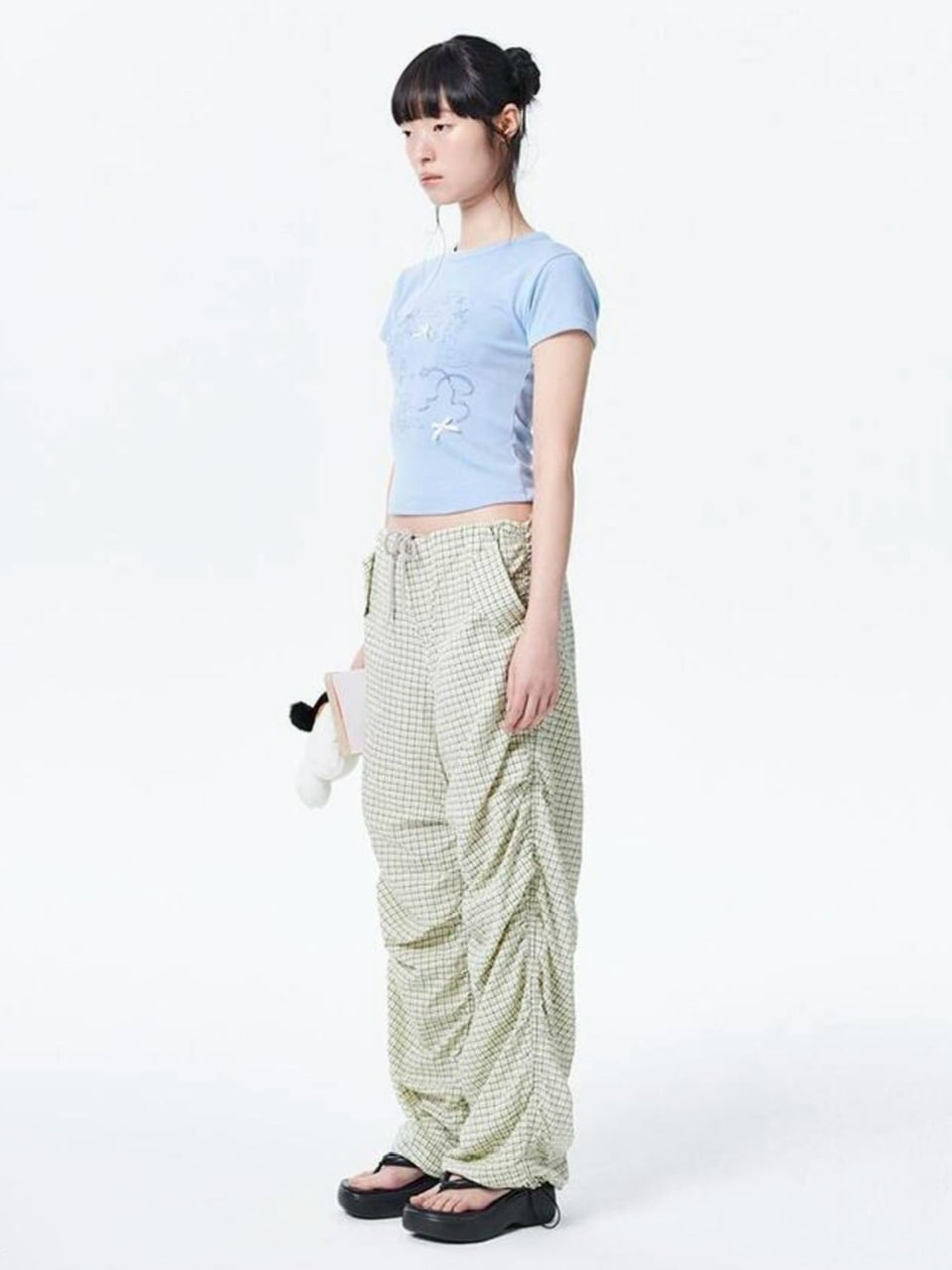 【runningHIGH】RIBBON CAT H/S TEE / 【ランニングハイ】リボンキャットプリント半袖Tシャツ