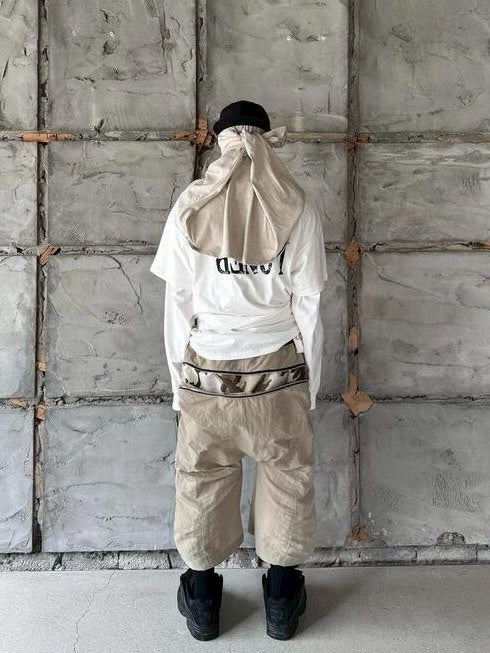 【roaringrad】ZIPPER SAGGING BERMUDA PANTS