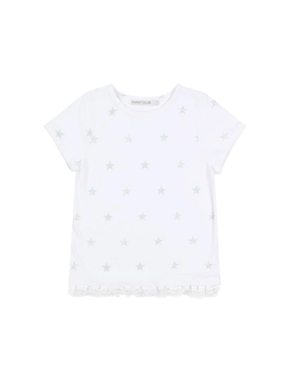 【FANCY CLUB】Lace Star Layered Tee / 【ファンシークラブ】レーススターレイヤード半袖Tシャツ