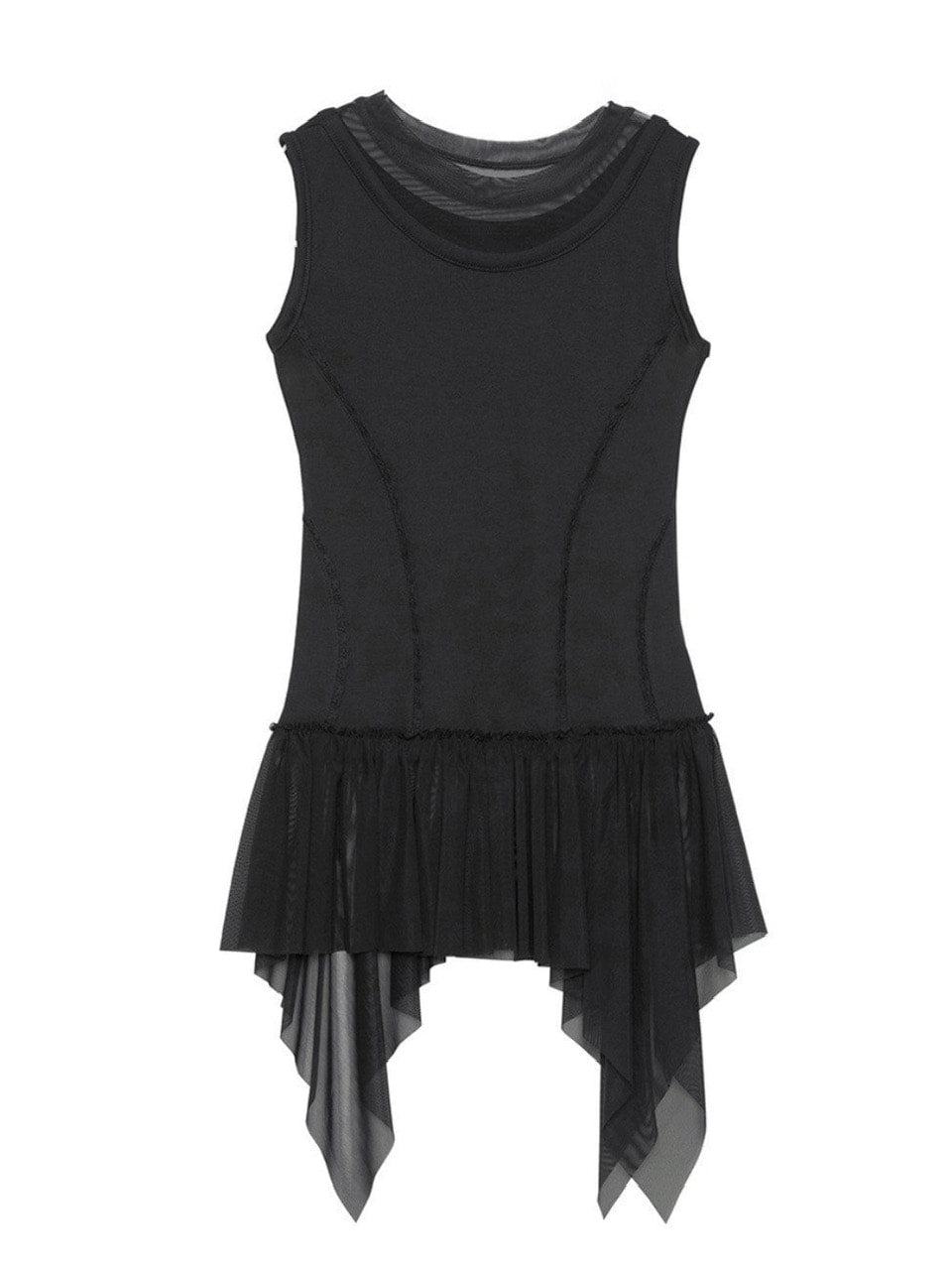 【FLAREUP】Layered Lace Frill Sleeveless