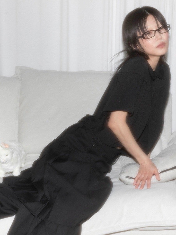 【FLAREUP】Cape Draped Cardigan