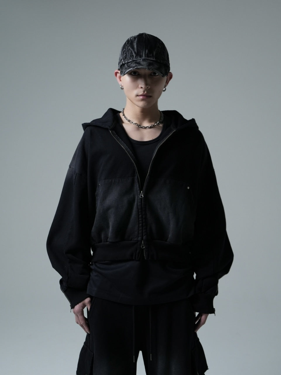 【CHIKASHITSU PLUS HIGH】Overdyed denim cap