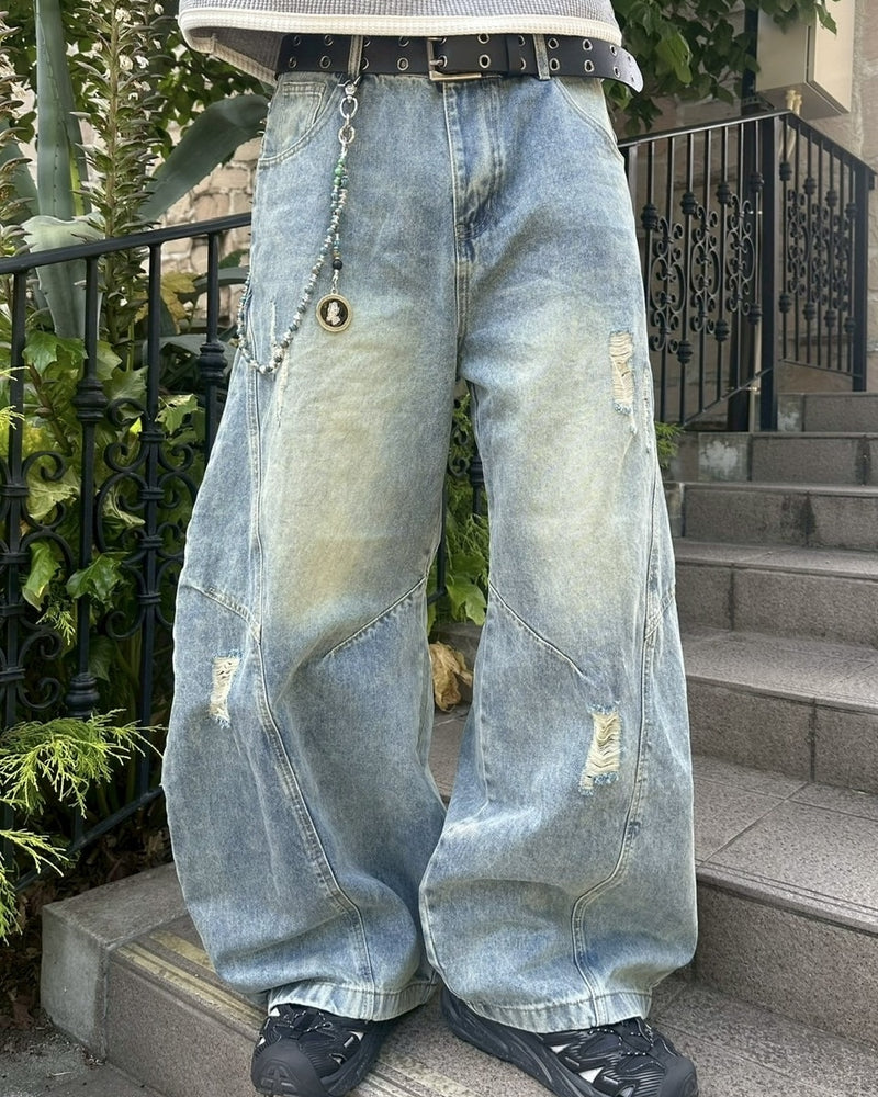 受注制【youll】vintage balloon denim pants