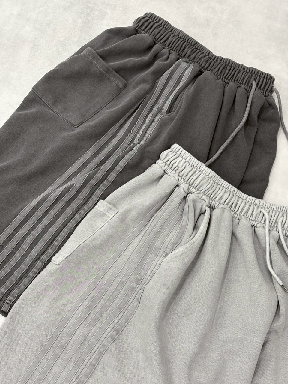 【nmtc+】side line pigment sweat shorts (2color)