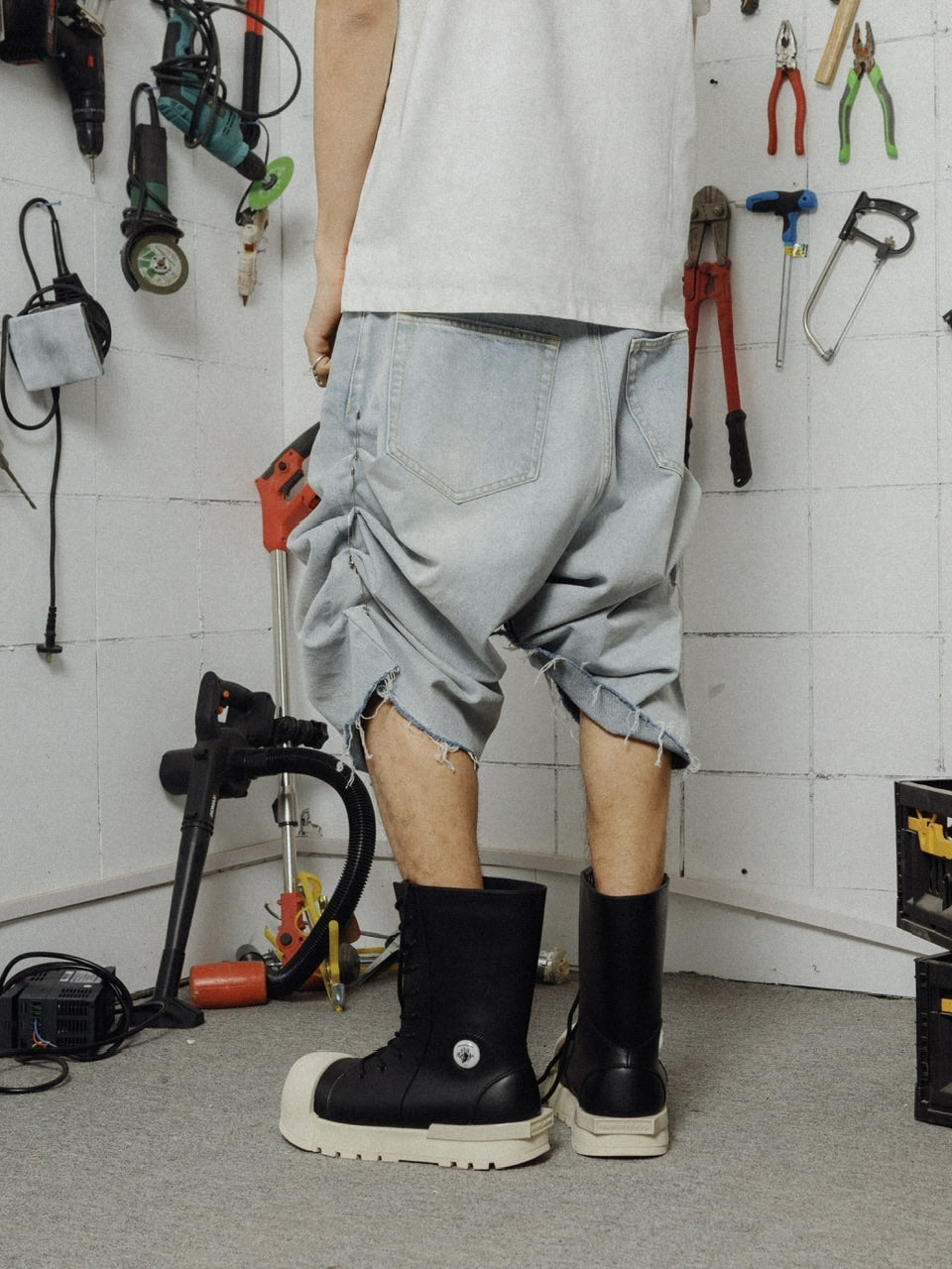 【F.V.V.O】R/F 1.0 IRONCLAD BEETLEPU BOOTS - MID TOP / 【フリーワールドオーダー(エフヴィーヴィーオー)】スニーカーライクミドルブーツ