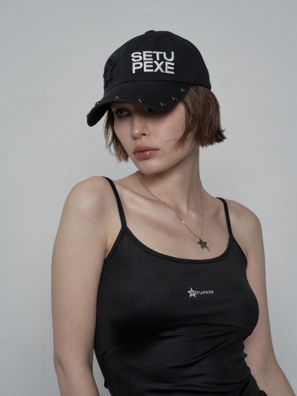 【SETUP‐EXE】STUDDED LOGO BALL CAP / 【セットアップエグゼ】スタッズロゴボールキャップ