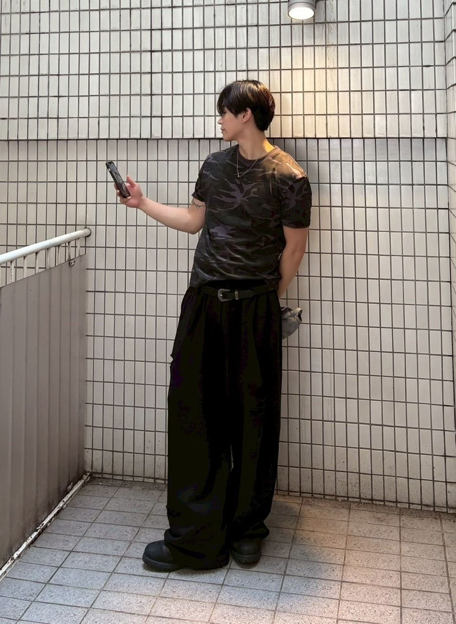 【Chikashitsu +】full length damage sweat pants / 【チカシツプラス】フルレングスダメージスウェットパンツ (3color)