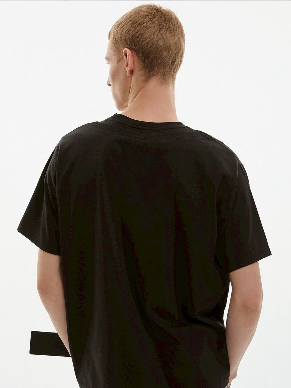 【ESC STUDIO】double neck t-shirt / 【イーエスシーステュディオ】ダブルネック半袖Tシャツ