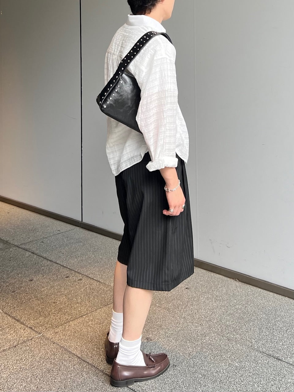 東京店WEB限定受注制【Chikashitsu +】cropped check sheer shirt / 【チカシツプラス】クロップドチェックシアーシャツ (3color)