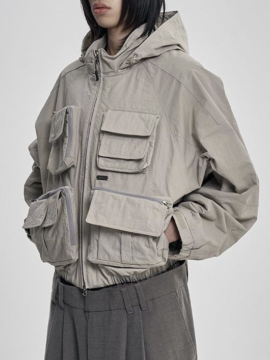 【AJOBYAJO】Cargo Nylon Short Jacket / 【アジョバイアジョ】カーゴナイロンショートジャケット