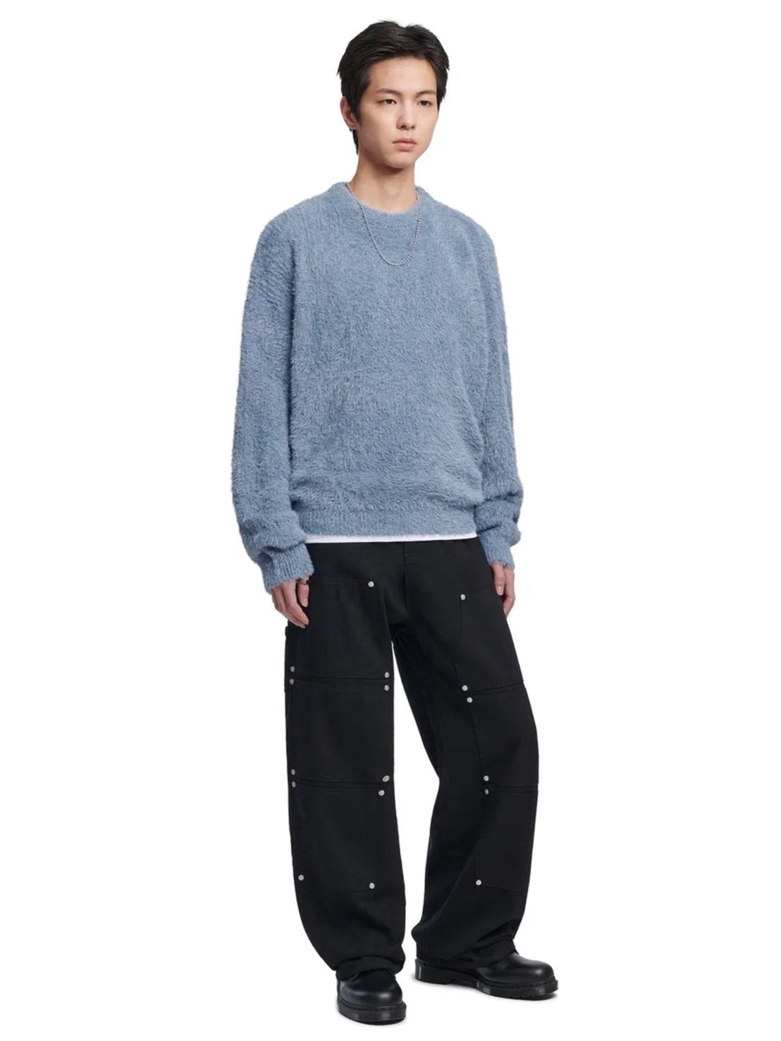 【NOMANUAL】FUZZ HAIRY KNIT