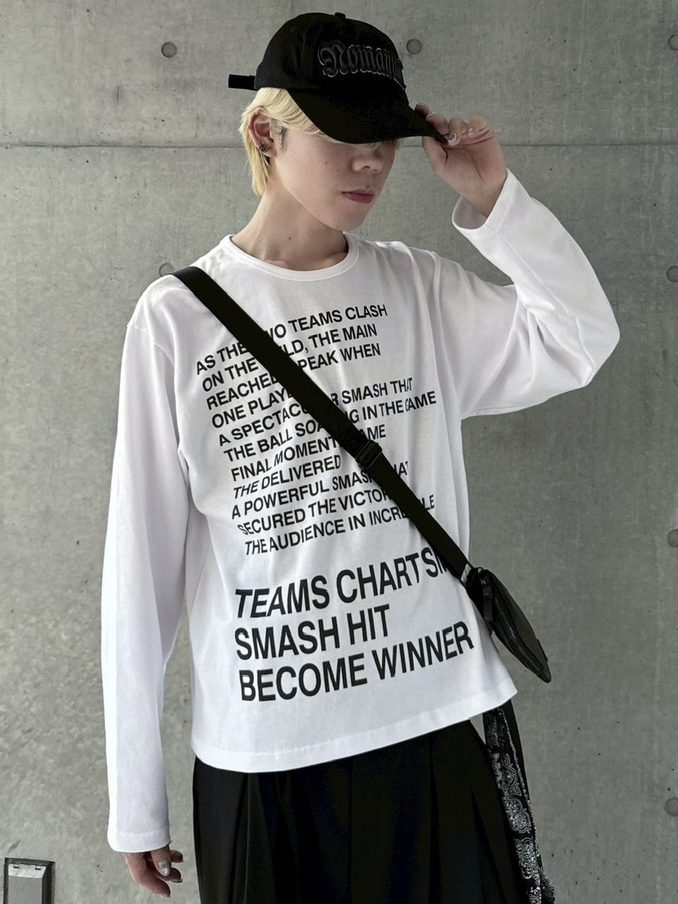 受注制【nmtc +】logo long sleeve / 【エヌエムティーシープラス】ロゴー長袖Ｔシャツ (4color)