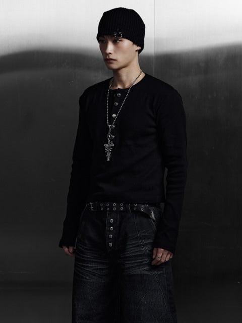 Rosen Kreuz】TIGHT RIB LONG SLEEVE – PRESSING WEB SHOP