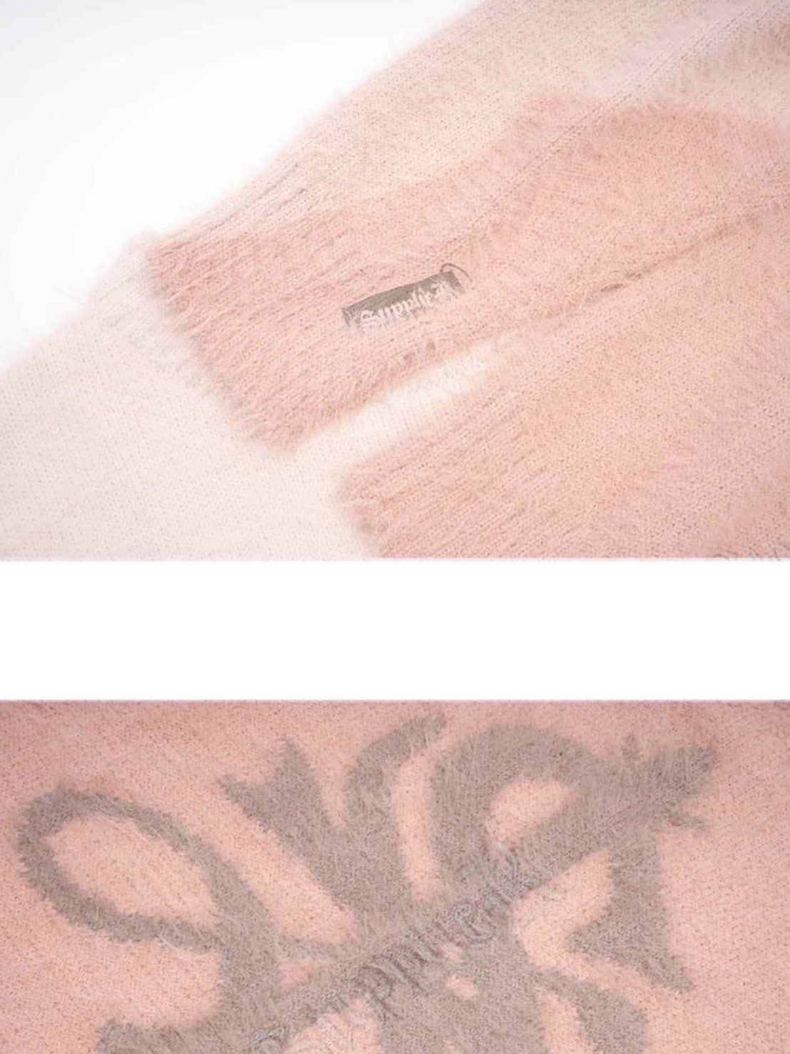 【SUPPLIER】Cross Shaggy Knit / 【サプライヤー】クロスロゴシャギーニット