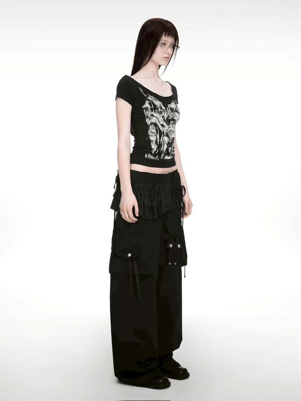 【NACHE】SLIP X-RAY PRINTED T-SHIRT