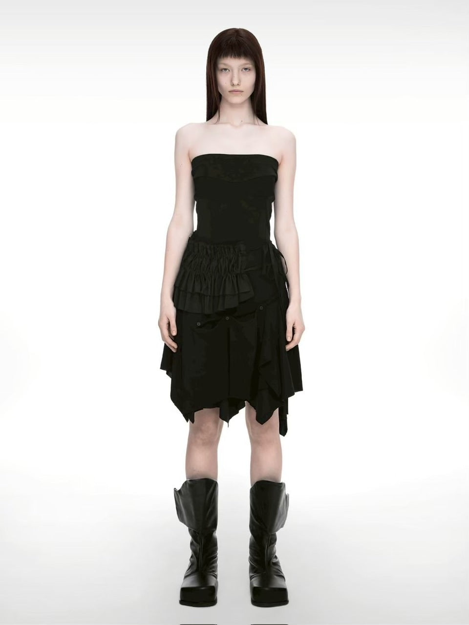 【NACHE】BUSTIER LAYERED DRESS