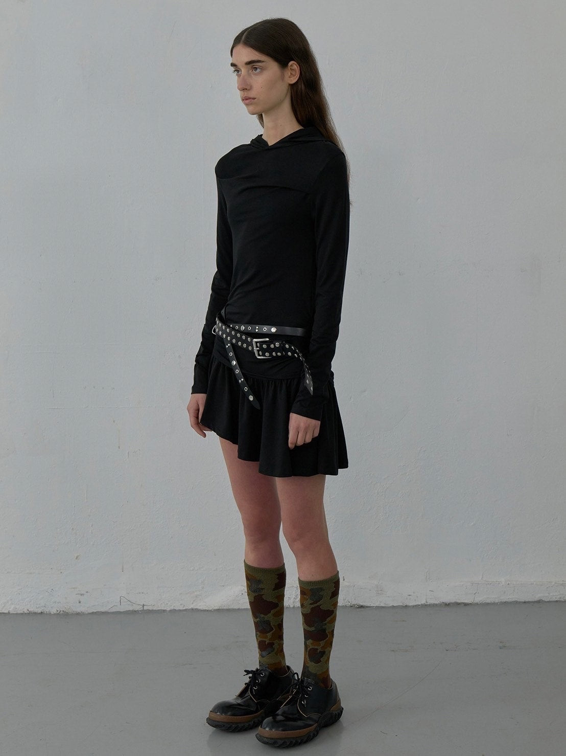 【LCDC】HOODED JERSEY DRESS / 【エルシーディーシー・ティーエム】フードジャージワンピース