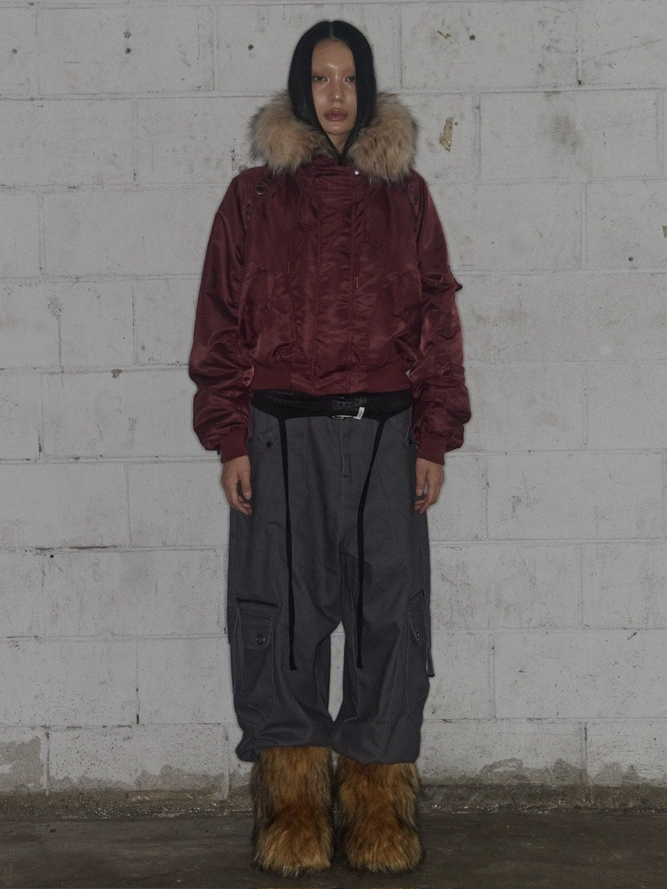 【FANCY CLUB】EYELET FUR MA-1 / 【ファンシークラブ】アイレットファーＭＡ-1