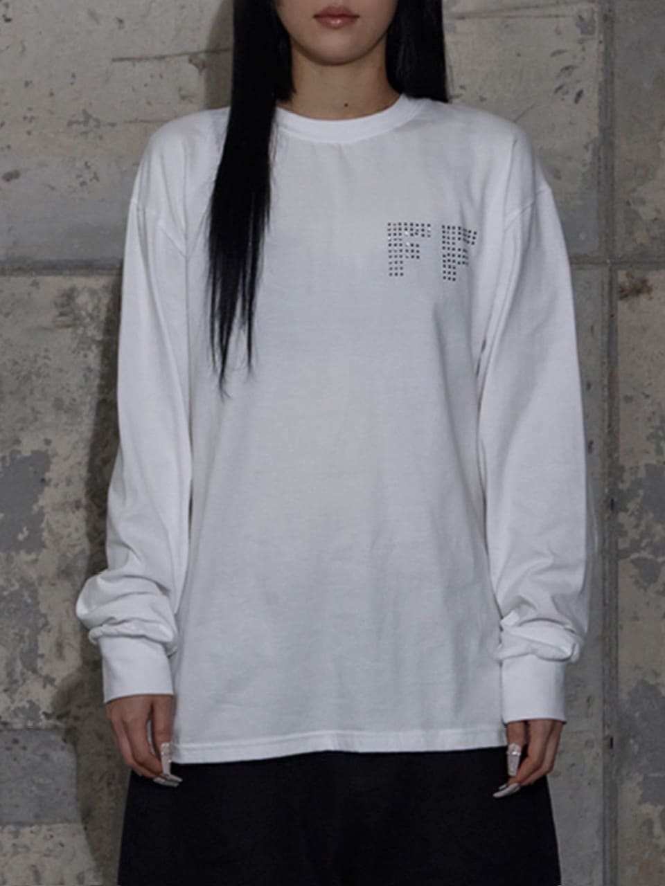 【FANCY CLUB】FF LETTERING LONG SLEEVE / 【ファンシークラブ】ＦＦレタリング長袖Ｔシャツ