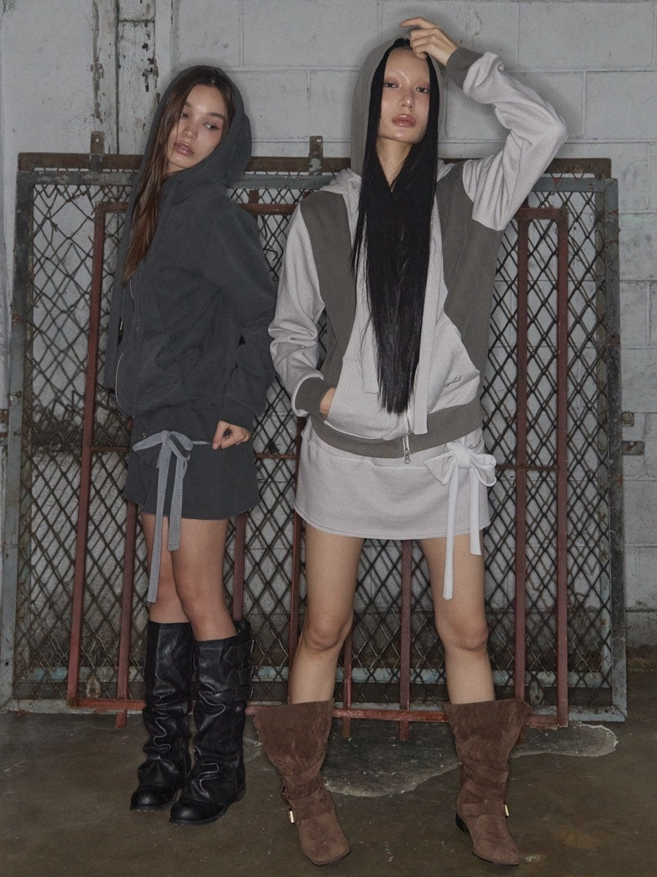 【FANCY CLUB】DYE-WASH TIE SKIRT / 【ファンシークラブ】ダイウォッシュタイスカート