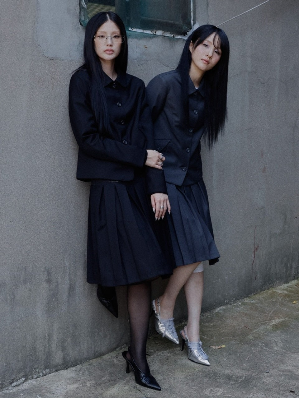 【FANCY CLUB】CLASSIC BUCKLE PLEATS MIDI SKIRT / 【ファンシークラブ】クラシックバックルプリーツミディスカート