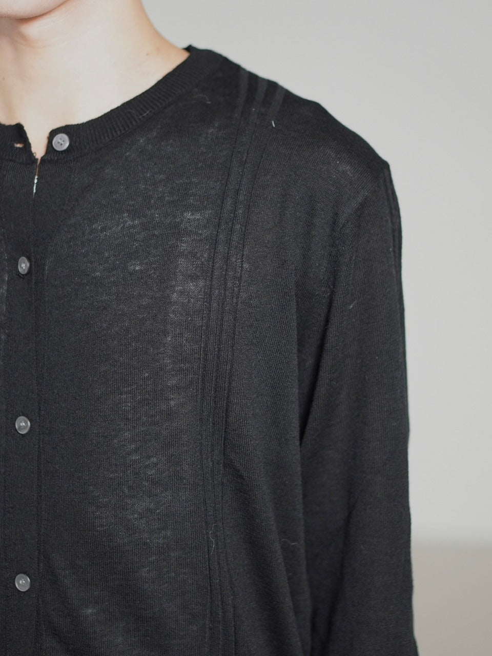 受注制【Chikashitsu +】wool blend cardigan / 【チカシツプラス】ウールブレンドカーディガン (2color)