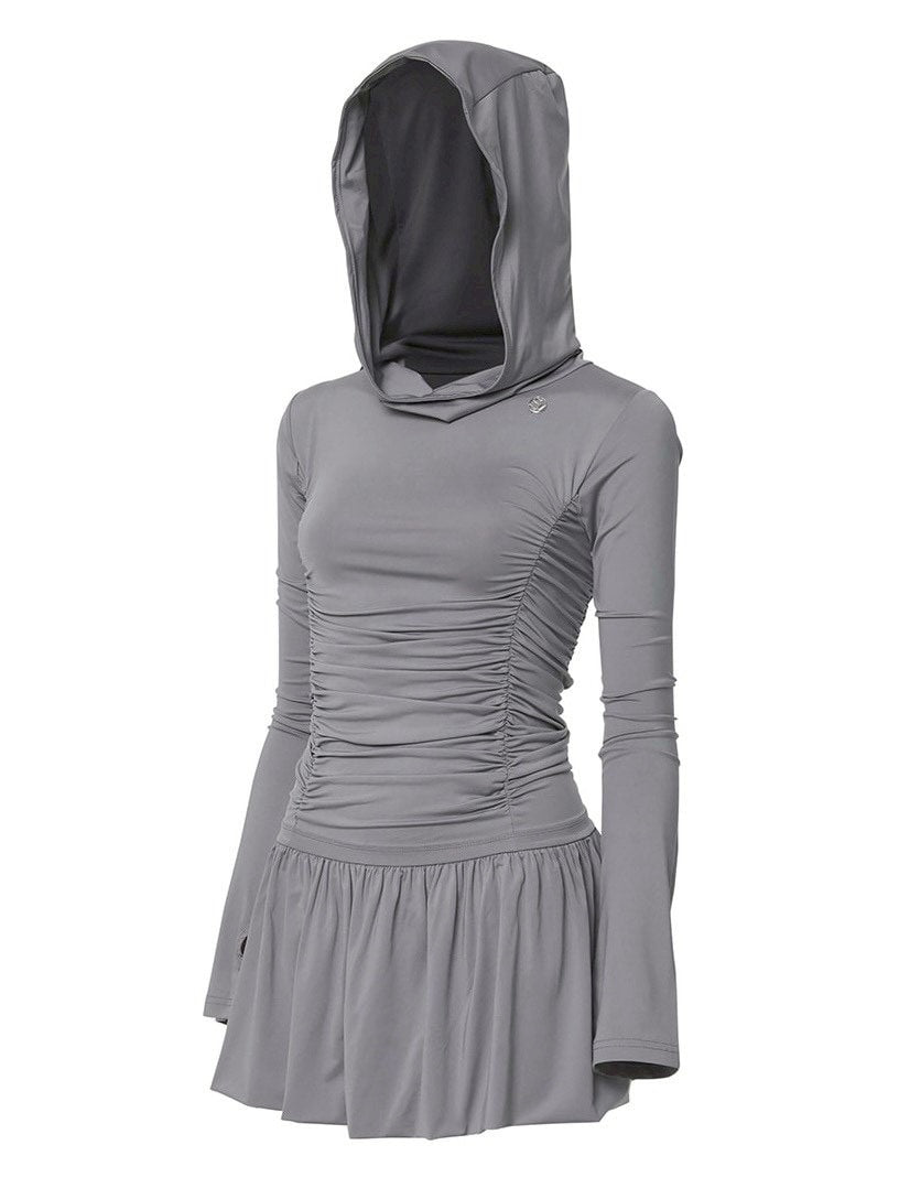 【FLAREUP】Hooded High Neck Long Dress / 【フレアアップ】フードハイネックロングドレス