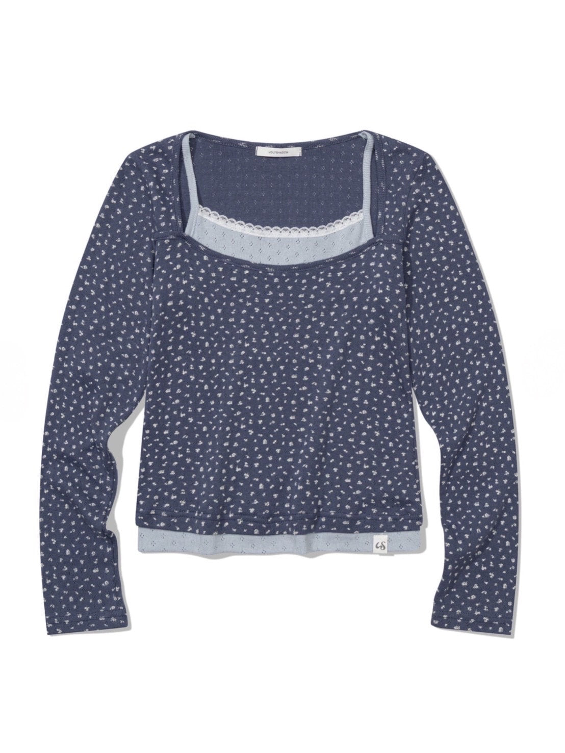 12/21 20:00 再販【Uglyshadow】FLOWER LAYERED T-SHIRT