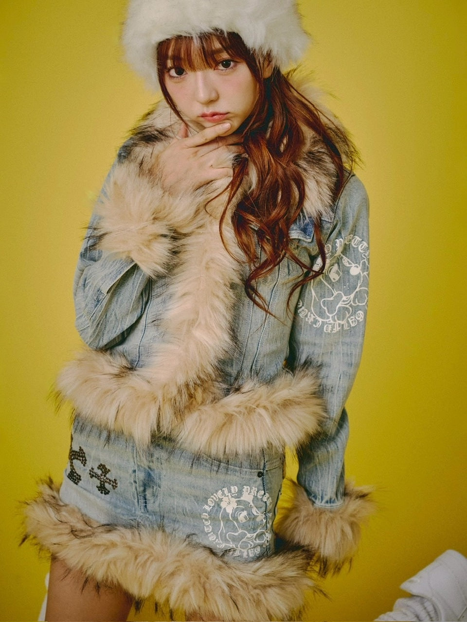 【GALFY】ぎゃるちゃんファーデニムJKT