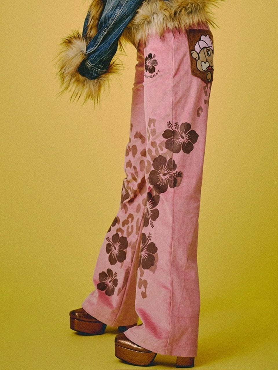 【GALFY】ロゴ的コーデュロイパンツ