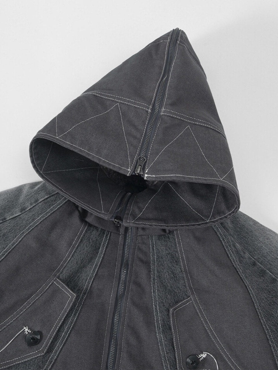 【SURGERY】Surgery Exo-Shell hood denim jacket / 【サージェリー】サージェリー エクソ-シェル フード デニム ジャケット