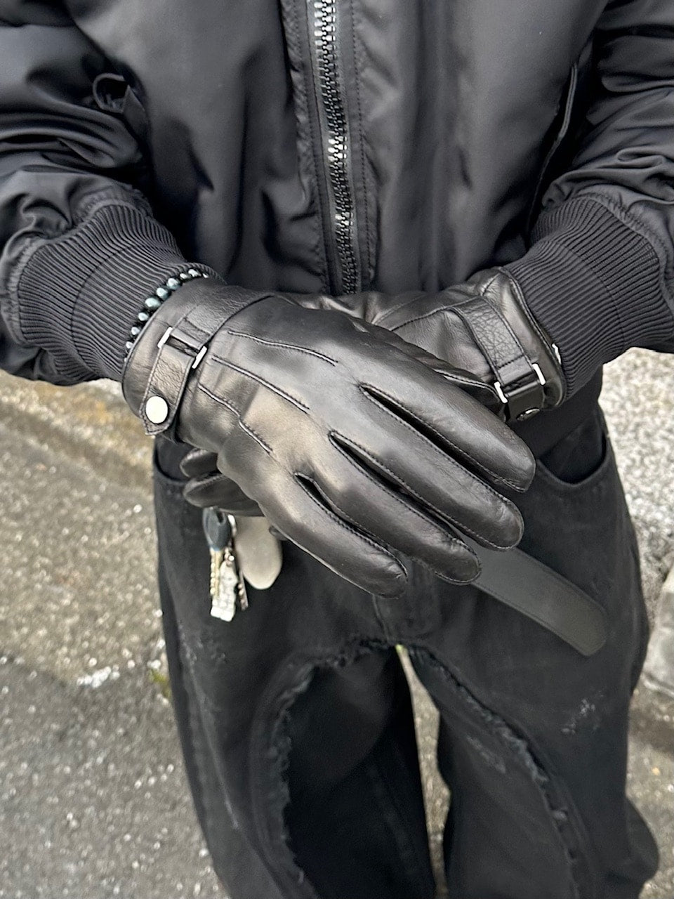 大阪店WEB限定受注制【Chikashitsu +】lambskin classic leather gloves / 【チカシツプラス】ラムスキンクラシックレザーグローブ (2type)
