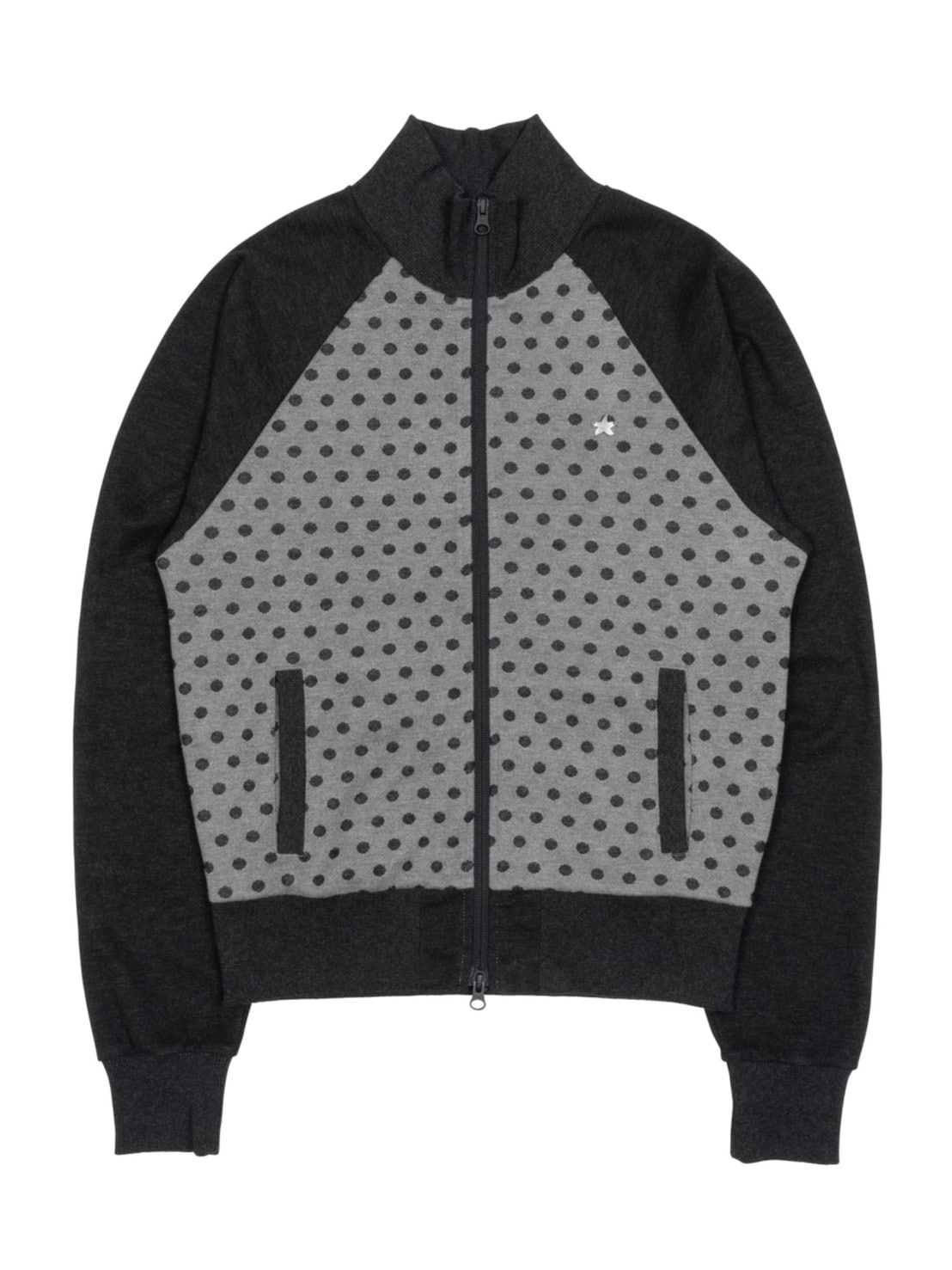 【THECOLDESTMOMENT】TCM dot raglan zip-up