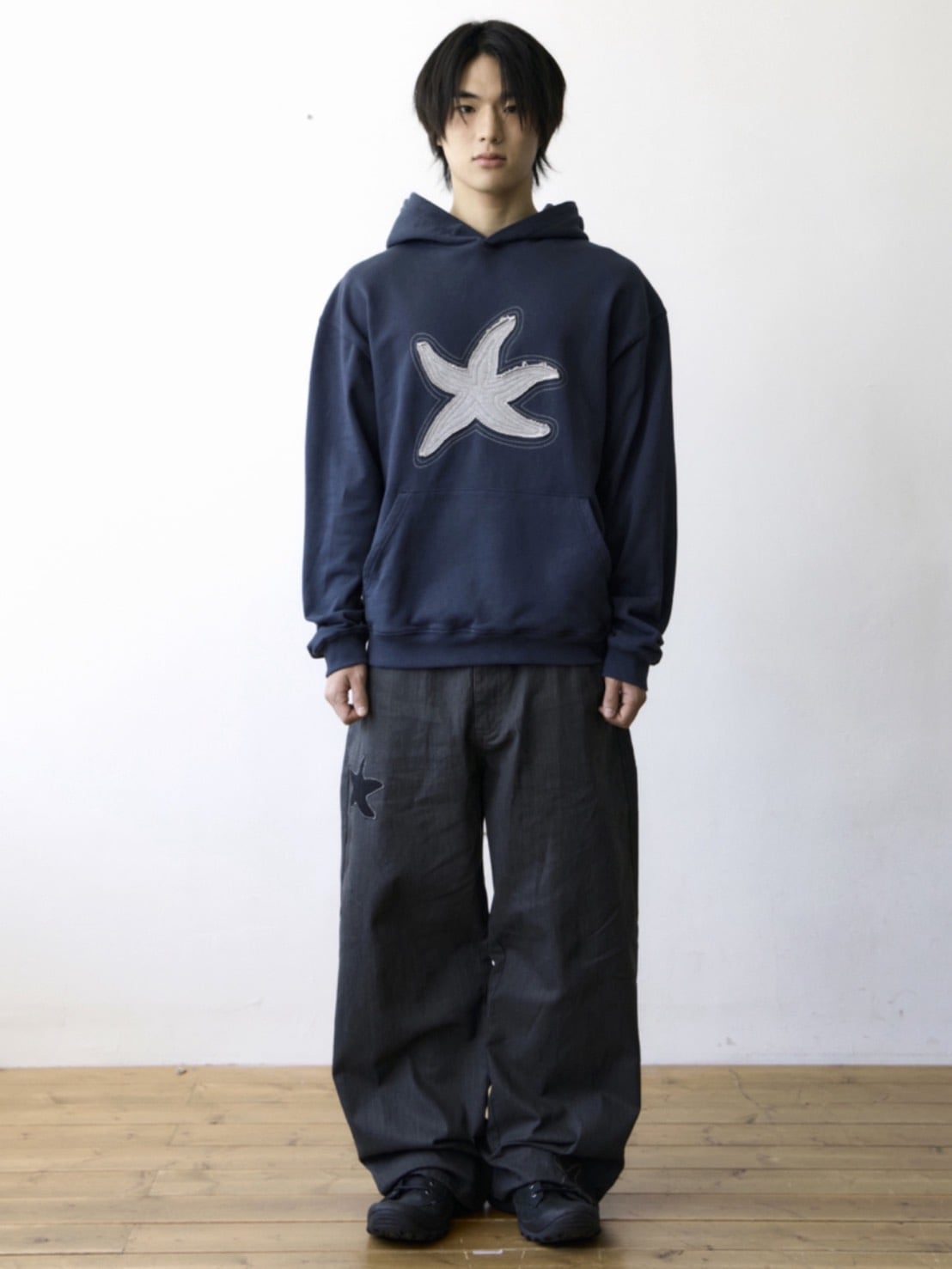 【THECOLDESTMOMENT】TCM starfish contour hoodie