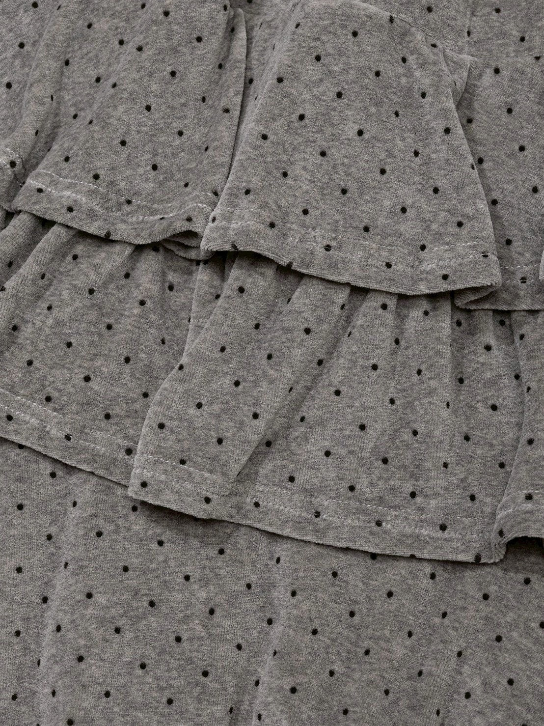 12/21 20:00 発売【Uglyshadow】DOT VELVET CANCAN MIDI SKIRT PANTS