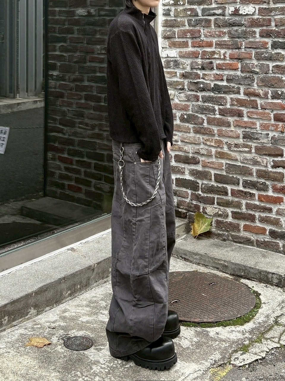 受注制【youll】vertical twin-zip top (2color)