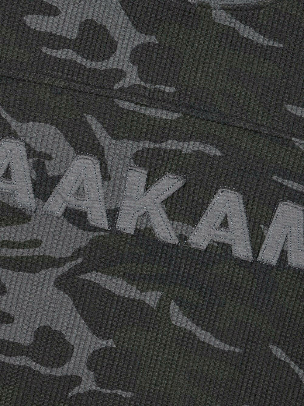 【AAKAM】Waffle Camouflage Long Sleeve