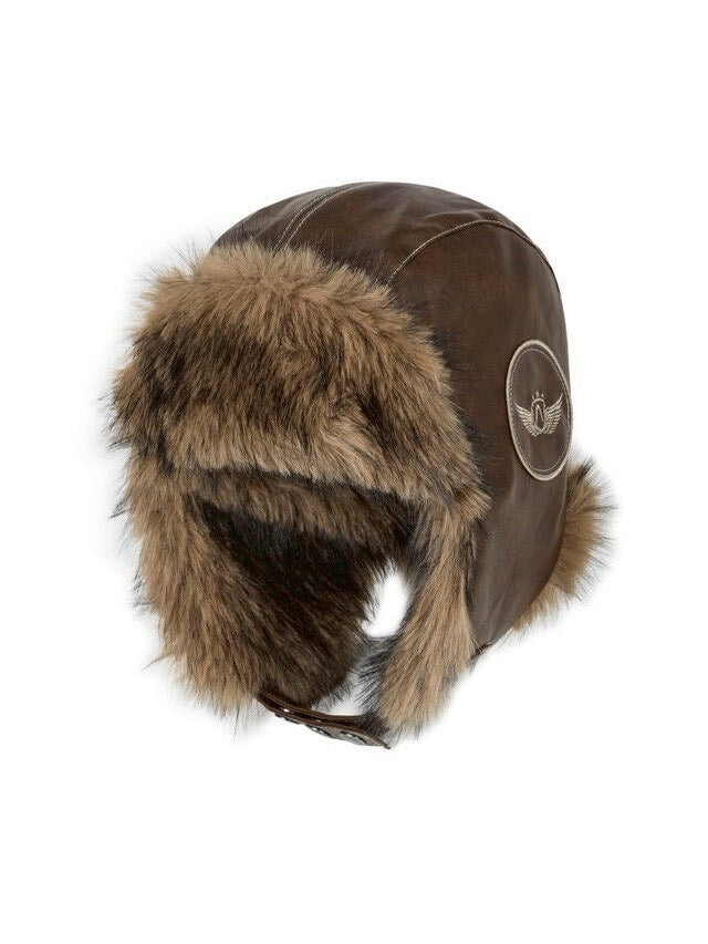 【AAKAM】Biker Leather Earflap Hat