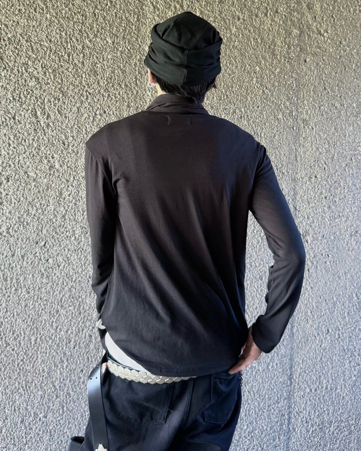 受注制【nmtc+】Draped Scarf Neck Top (2color)