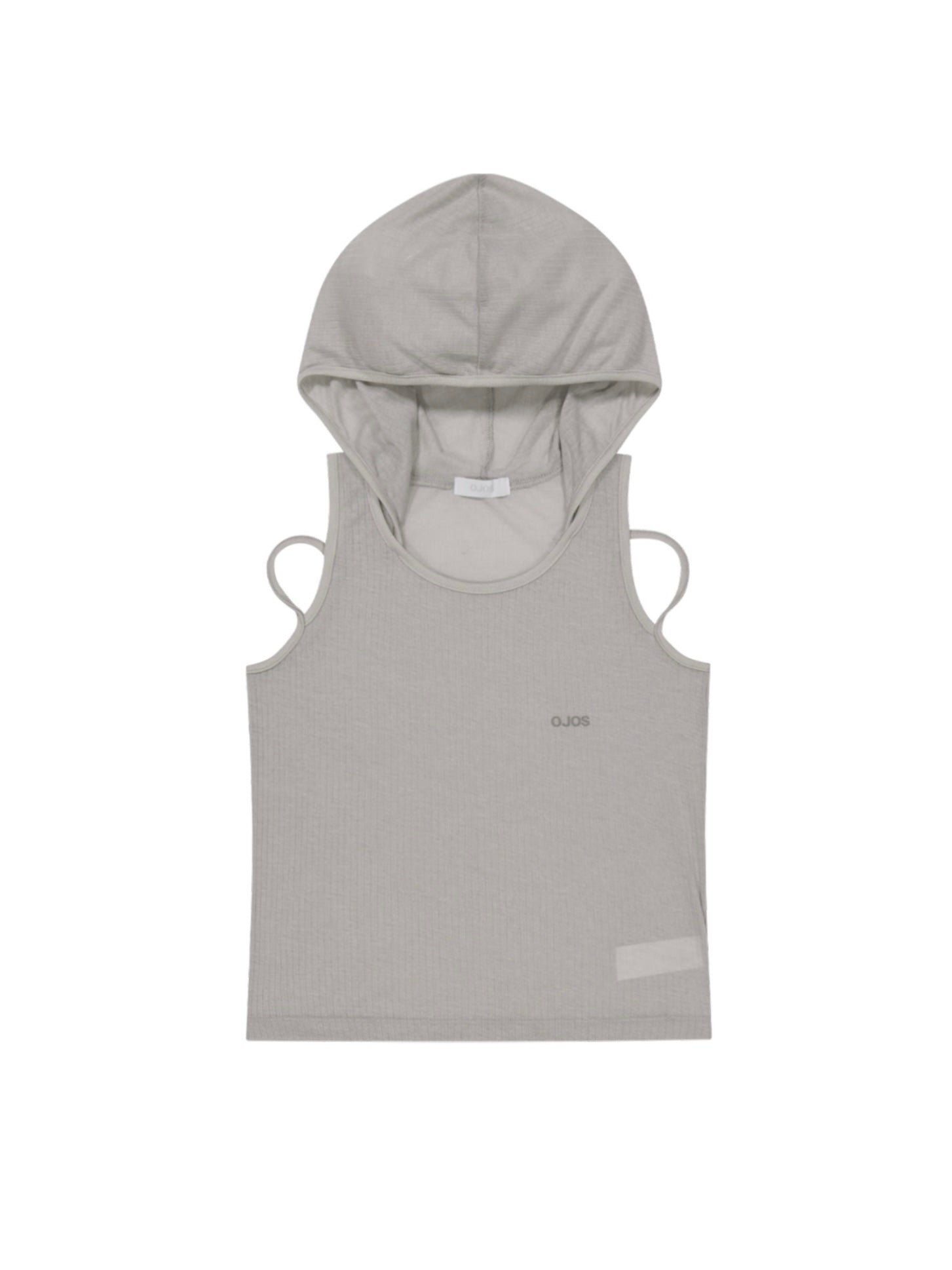 【OJOS】Rib Hood Sleeveless