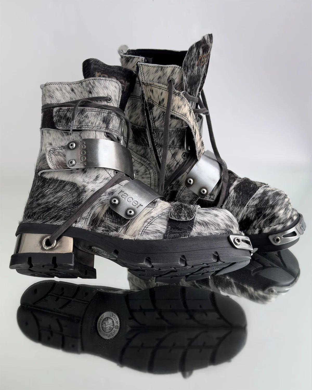 【RACER WORLDWIDE】Racer x New Rock Boot (GRAY)