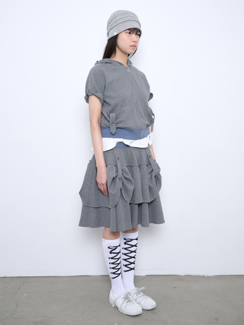 【TUOMIO】ROLLING HOODED ZIP-UP