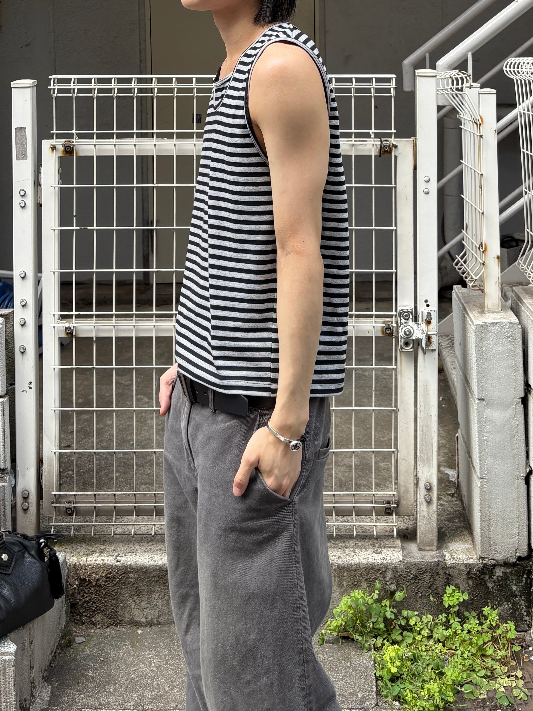 国際発送【youll】vintage leather button bracelet