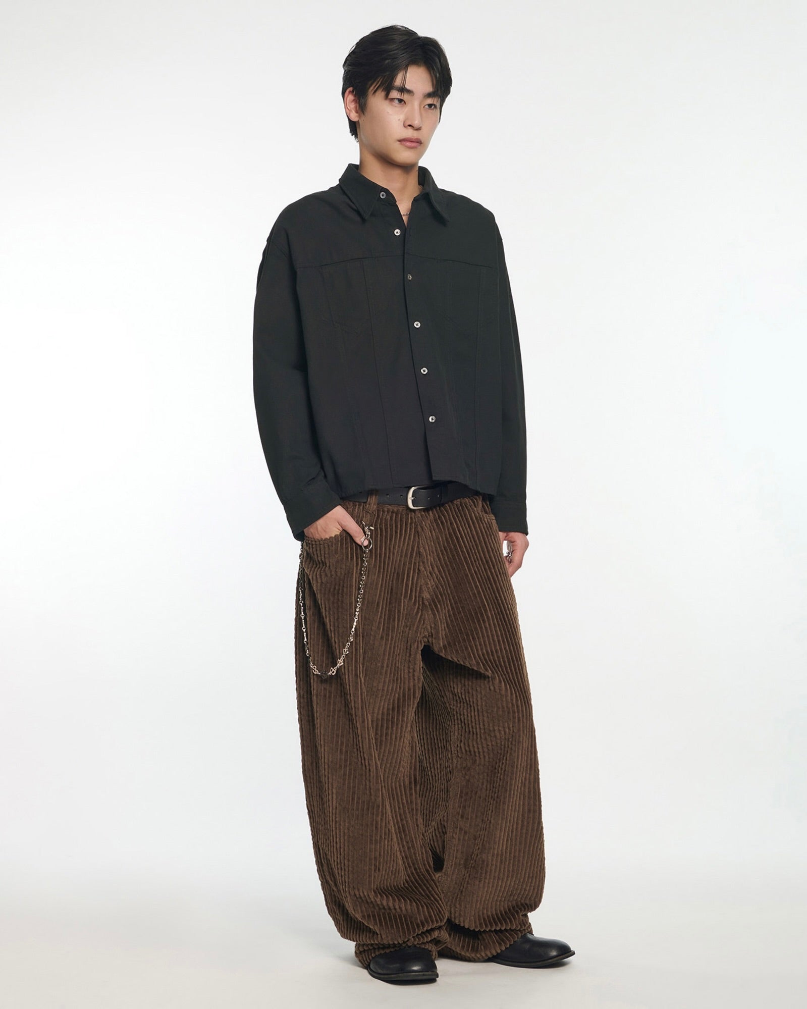 【NOMANUAL】M.L CROP SHIRT