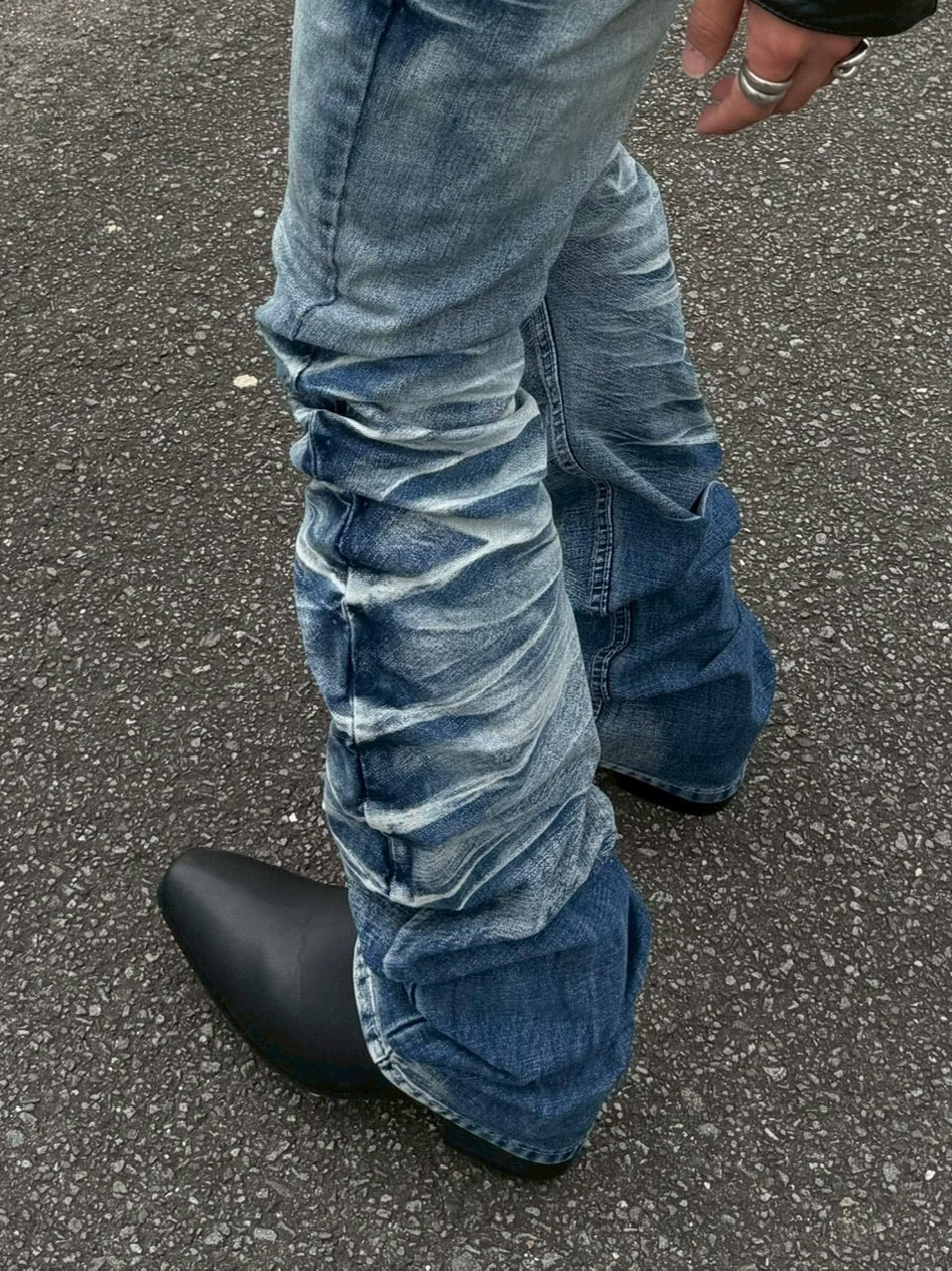 国際配送【RENOL】chelsea heel boots
