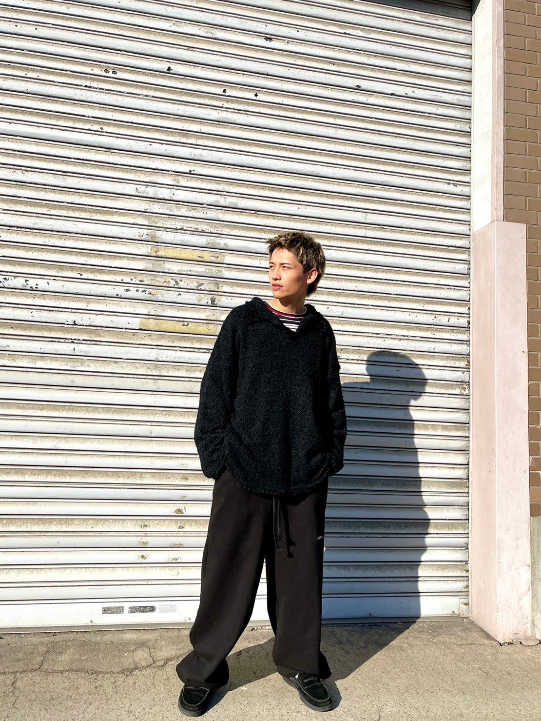【Chikashitsu + ORIGINAL】loose logo sweat pants (3color)