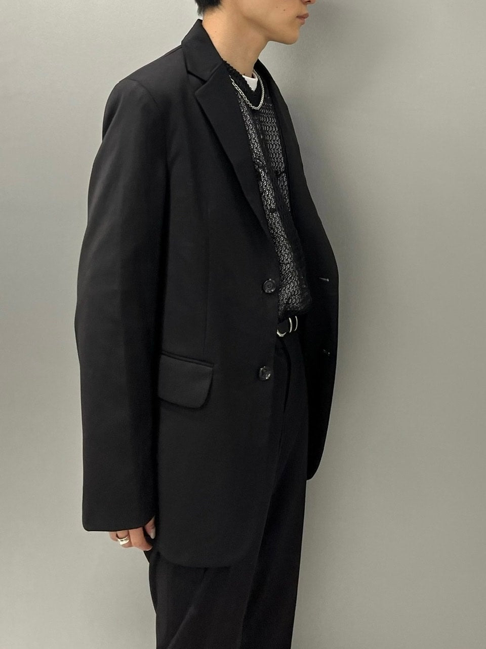 【Chikashitsu +】set up shingle jacket (4color)